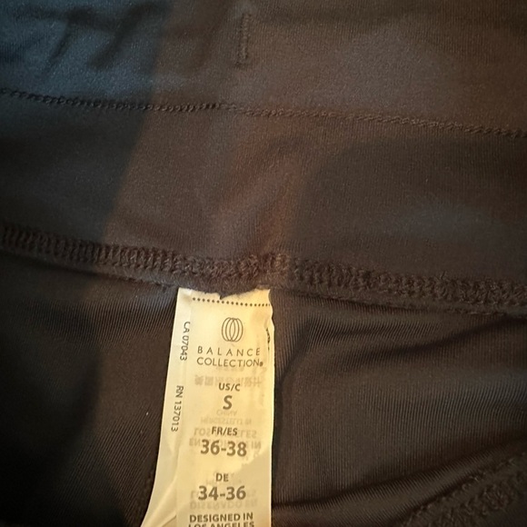 Balance collection workout yoga pants bootcut glare black size small - Picture 4 of 4